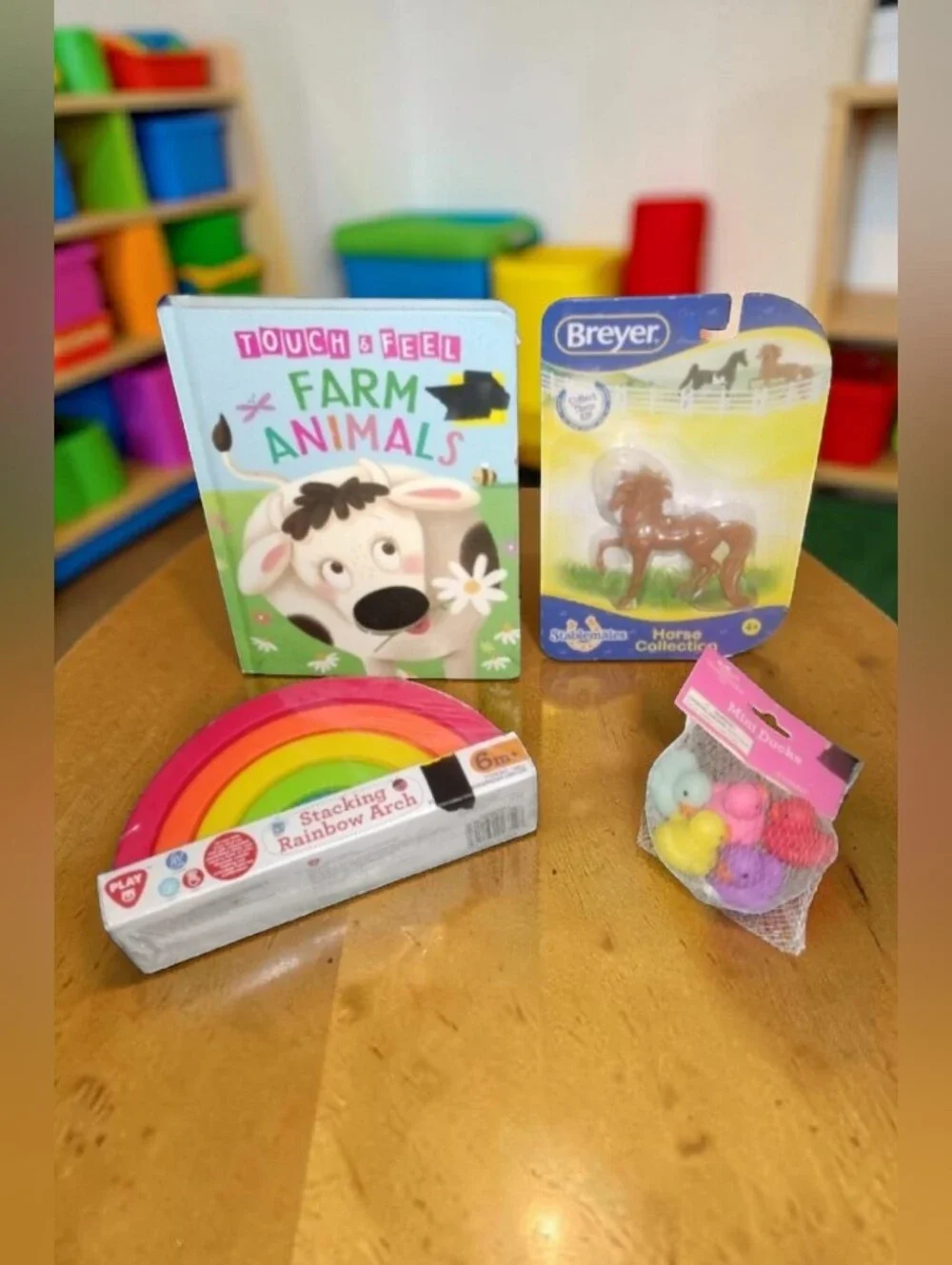 NWT Toddler & Kids Toy Bundle Breyer Horse Rainbow Stacker Book